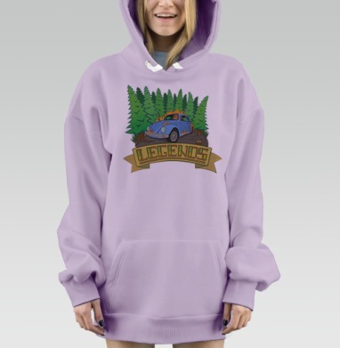 legends / Легенды, Hoodie Mjhigh Dig Mel, Fiolet, утепленная