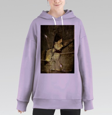 Лицо, Hoodie Long Oversize Fiolet