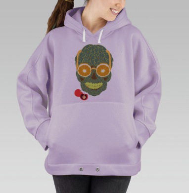 Life is beautiful / Жизнь прекрасна, Hoodie Oversize Fiolet