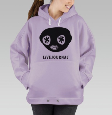 Логотип LiveJournal Живой Журнал ЖЖ, Hoodie Oversize Fiolet