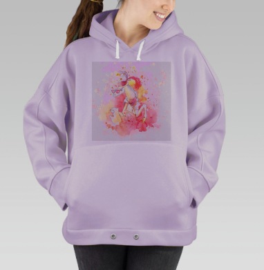 Лошадь в очках, Hoodie Oversize Fiolet