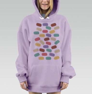 Макарунсы, Hoodie Mjhigh Dig Mel, Fiolet, утепленная
