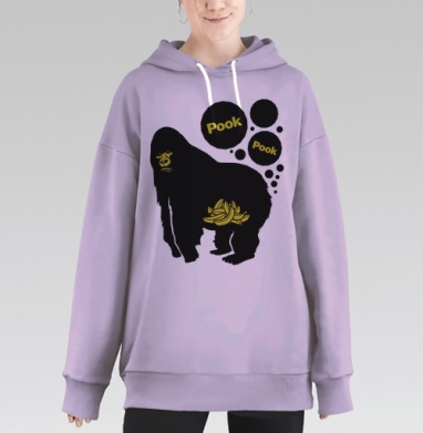 Механическое тело человека киборга сложный механизм, Hoodie Long Oversize Fiolet