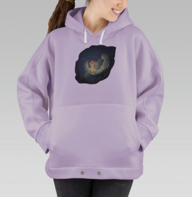 Микрокосмос, Hoodie Oversize Fiolet