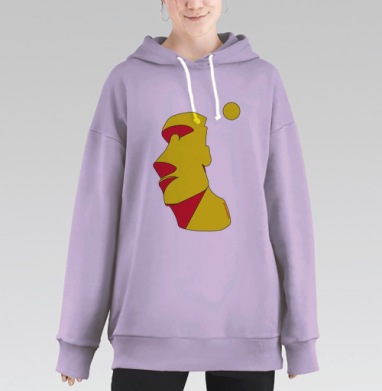 Моаи, Hoodie Long Oversize Fiolet