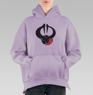 Мощь пробудившегося гиганта народная энергия BRASIL, Hoodie Oversize Fiolet, утепленная