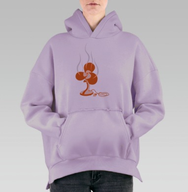 Настольный вентилятор перегревается в экстремальном зное, Hoodie Oversize Fiolet, утепленная