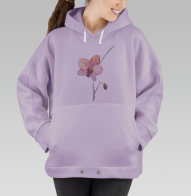 Нежная орхидея, Hoodie Oversize Fiolet