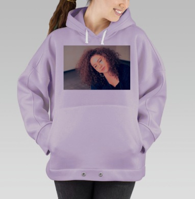 Нежный образ с блестящими узорами для вдохновения, Hoodie Oversize Fiolet