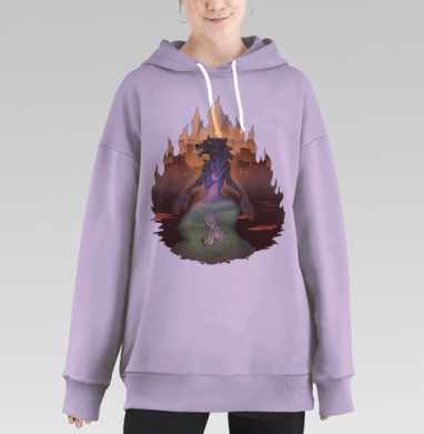 Neverland / Нетландия, Hoodie Long Oversize Fiolet