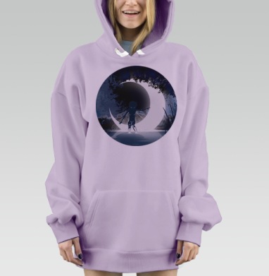 Ночная фея, Hoodie Mjhigh Dig Mel, Fiolet, утепленная