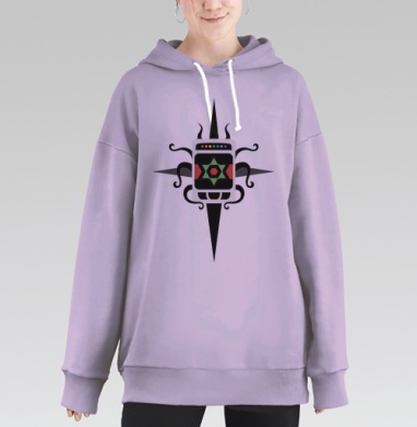 новый телефон, Hoodie Long Oversize Fiolet