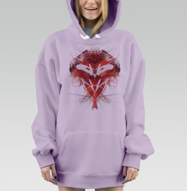 nwo / Новый мировой порядок, Hoodie Mjhigh Dig Mel, Fiolet, утепленная