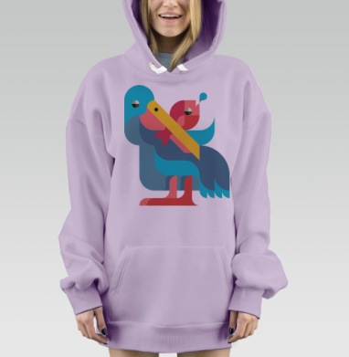 Пеликан, Hoodie Mjhigh Dig Mel, Fiolet, утепленная