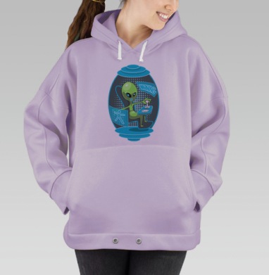 Переносчик инопланетянина, Hoodie Oversize Fiolet