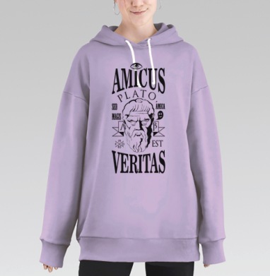 Платон, Hoodie Long Oversize Fiolet