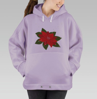 Пуансеттия, Hoodie Oversize Fiolet
