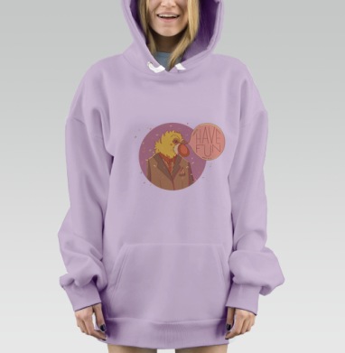 Развлекайся, Hoodie Mjhigh Dig Mel, Fiolet, утепленная