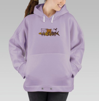 Рыбачки, Hoodie Oversize Fiolet