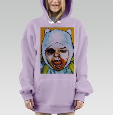 Самоделка, Hoodie Mjhigh Dig Mel, Fiolet, утепленная