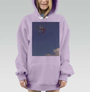 Самоделка, Hoodie Mjhigh Dig Mel, Fiolet, утепленная