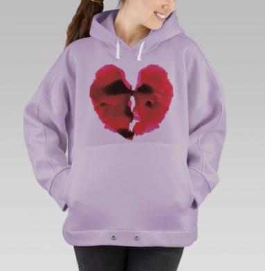 Сердце, Hoodie Oversize Fiolet
