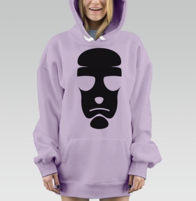 Shadow Face / Теневое лицо, Hoodie Mjhigh Dig Mel, Fiolet, утепленная