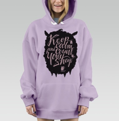 Ситать овец, Hoodie Mjhigh Dig Mel, Fiolet, утепленная