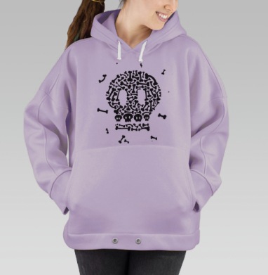 СКАЛСЭНДБОУНС, Hoodie Oversize Fiolet