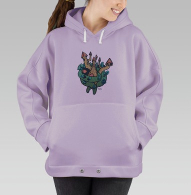 Сказочное поселение Муккель – волшебство и уют, Hoodie Oversize Fiolet