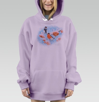 Снегири, Hoodie Mjhigh Dig Mel, Fiolet, утепленная