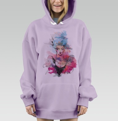 Снежная Королева, Hoodie Mjhigh Dig Mel, Fiolet, утепленная