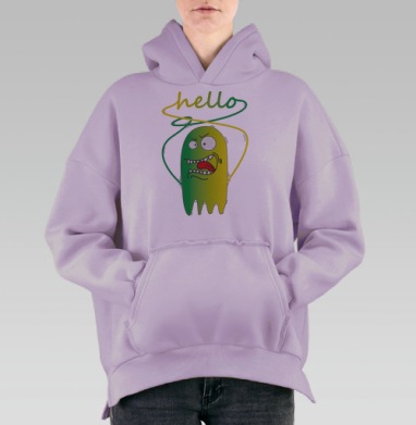 сопля, Hoodie Oversize Fiolet, утепленная