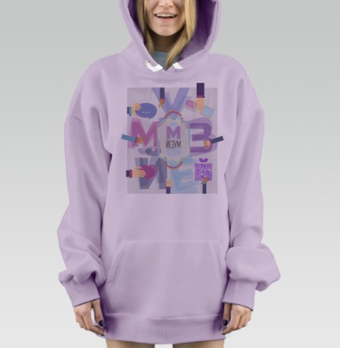 Современный логотип YEZOOM с геометрическим дизайном, Hoodie Mjhigh Dig Mel, Fiolet, утепленная