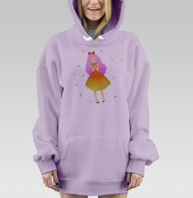 спринг, Hoodie Mjhigh Dig Mel, Fiolet, утепленная