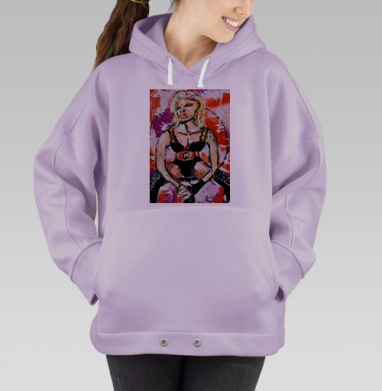Sticky and Sweet / Липкий и сладкий, Hoodie Oversize Fiolet