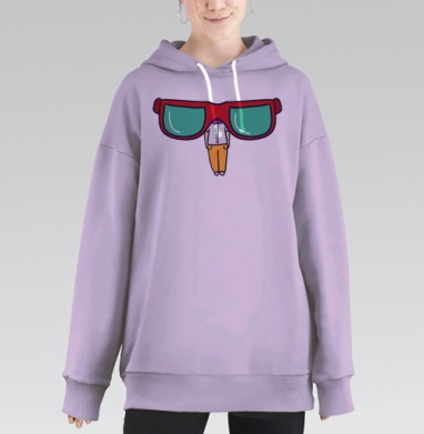 Стильные солнцезащитные очки с ярким дизайном, Hoodie Long Oversize Fiolet