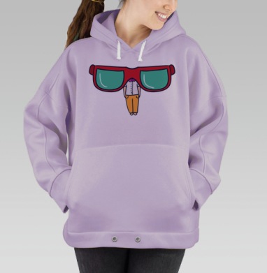 Стильные солнцезащитные очки с ярким дизайном, Hoodie Oversize Fiolet
