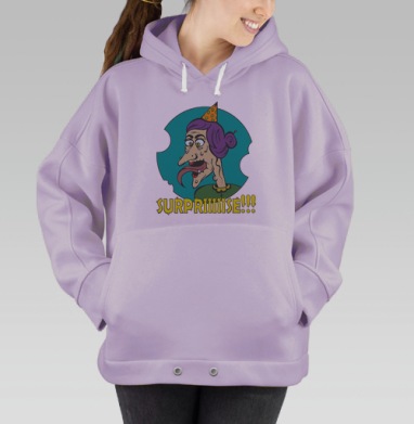 СЮРПРИЗ, Hoodie Oversize Fiolet