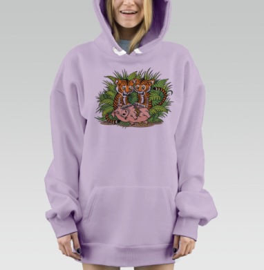 Сюрреалистический стимпанк киборг механические внутренние органы, Hoodie Mjhigh Dig Mel, Fiolet, утепленная