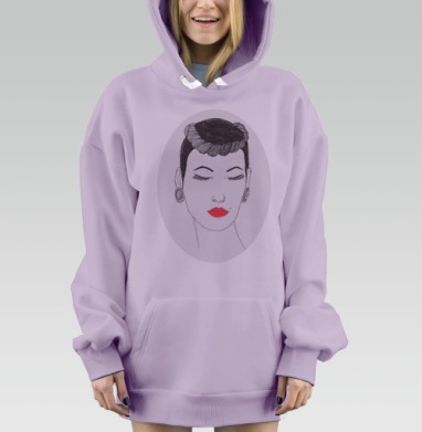 тишина, Hoodie Mjhigh Dig Mel, Fiolet, утепленная