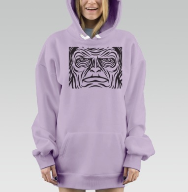 Тяжелый взгляд, Hoodie Mjhigh Dig Mel, Fiolet, утепленная