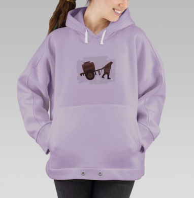 Тяжесть жизни с Димедролом – Люся in the Sky, Hoodie Oversize Fiolet