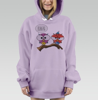Удачный комплимент, Hoodie Mjhigh Dig Mel, Fiolet, утепленная
