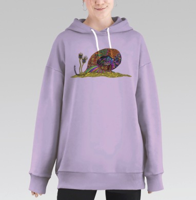Ulitkus Psilobicinum / Улиткус Псилобицинум, Hoodie Long Oversize Fiolet