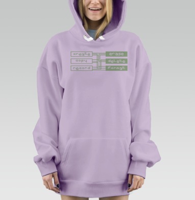 Управление данными Создание и уничтожение команд жизненного цикла, Hoodie Mjhigh Dig Mel, Fiolet, утепленная