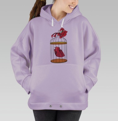 Valentine / Валентинка, Hoodie Oversize Fiolet