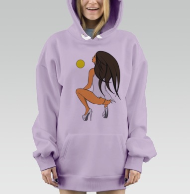 Вечер и ветер, Hoodie Mjhigh Dig Mel, Fiolet, утепленная
