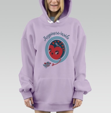 Внутреннее счастье, Hoodie Mjhigh Dig Mel, Fiolet, утепленная