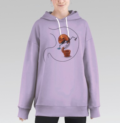 Внутренний зверь, Hoodie Long Oversize Fiolet